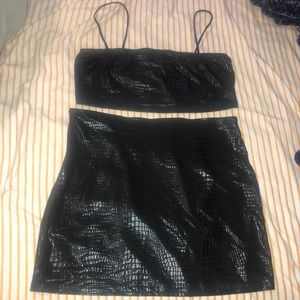 Alligator skin 2 piece outfit